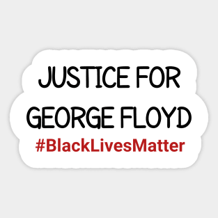 Justice For George Floyd Sticker